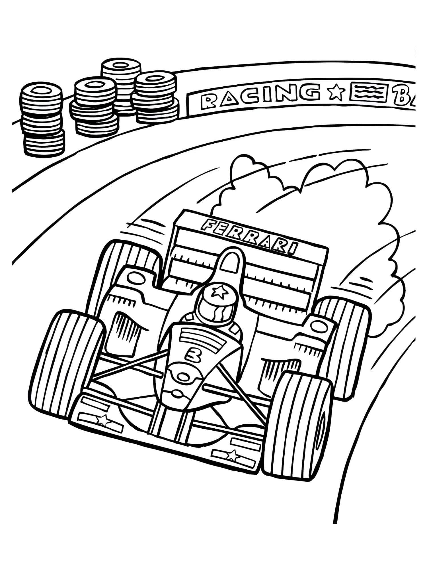 Ferrari formula 1 boyama sayfasi