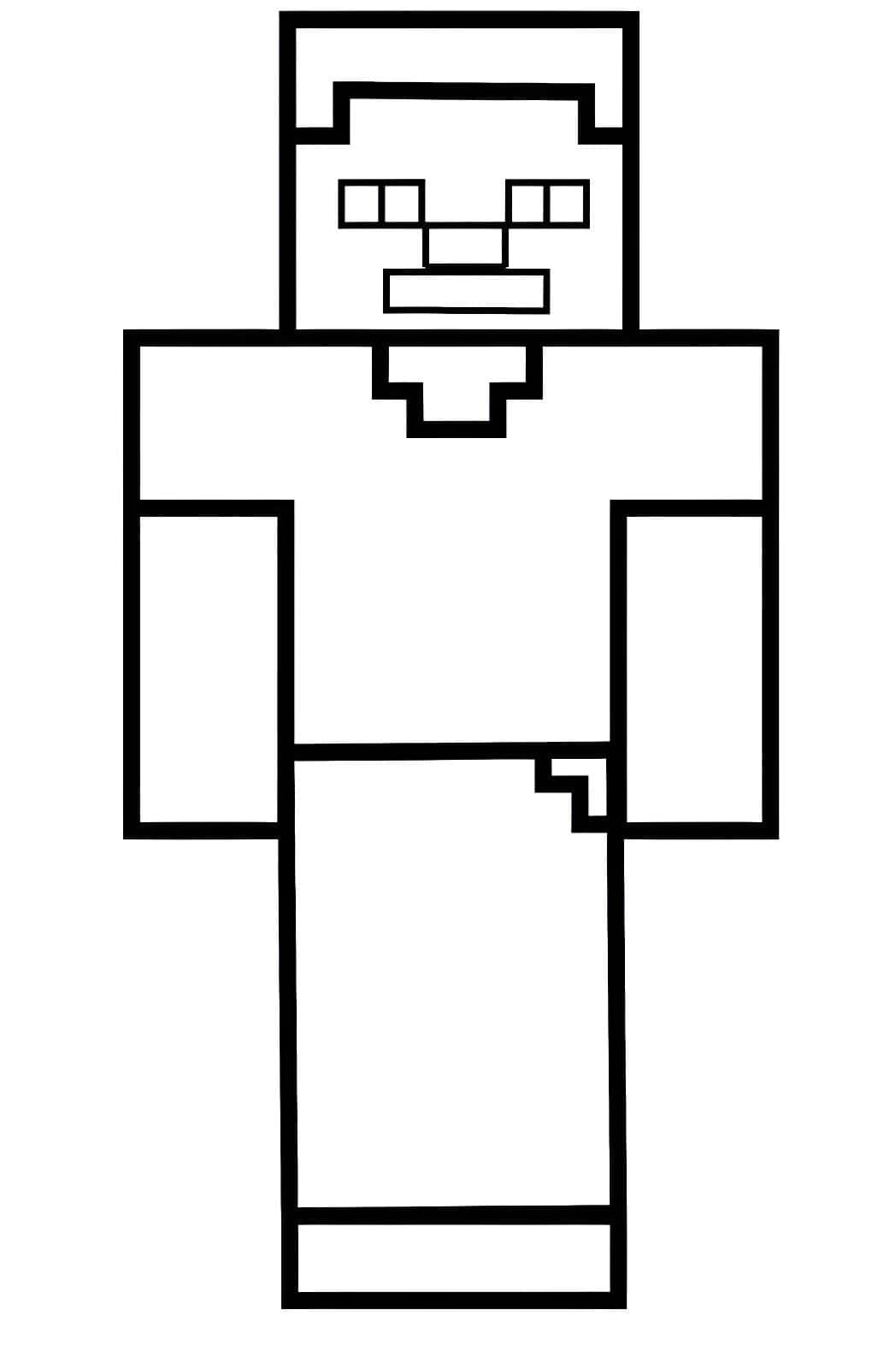 Minecraft boyama icin steve
