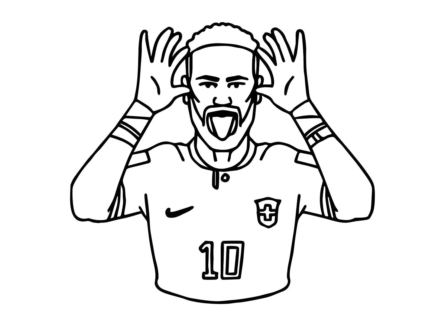 Neymar jr ile eglenceli bir hareketle kutlama resmi