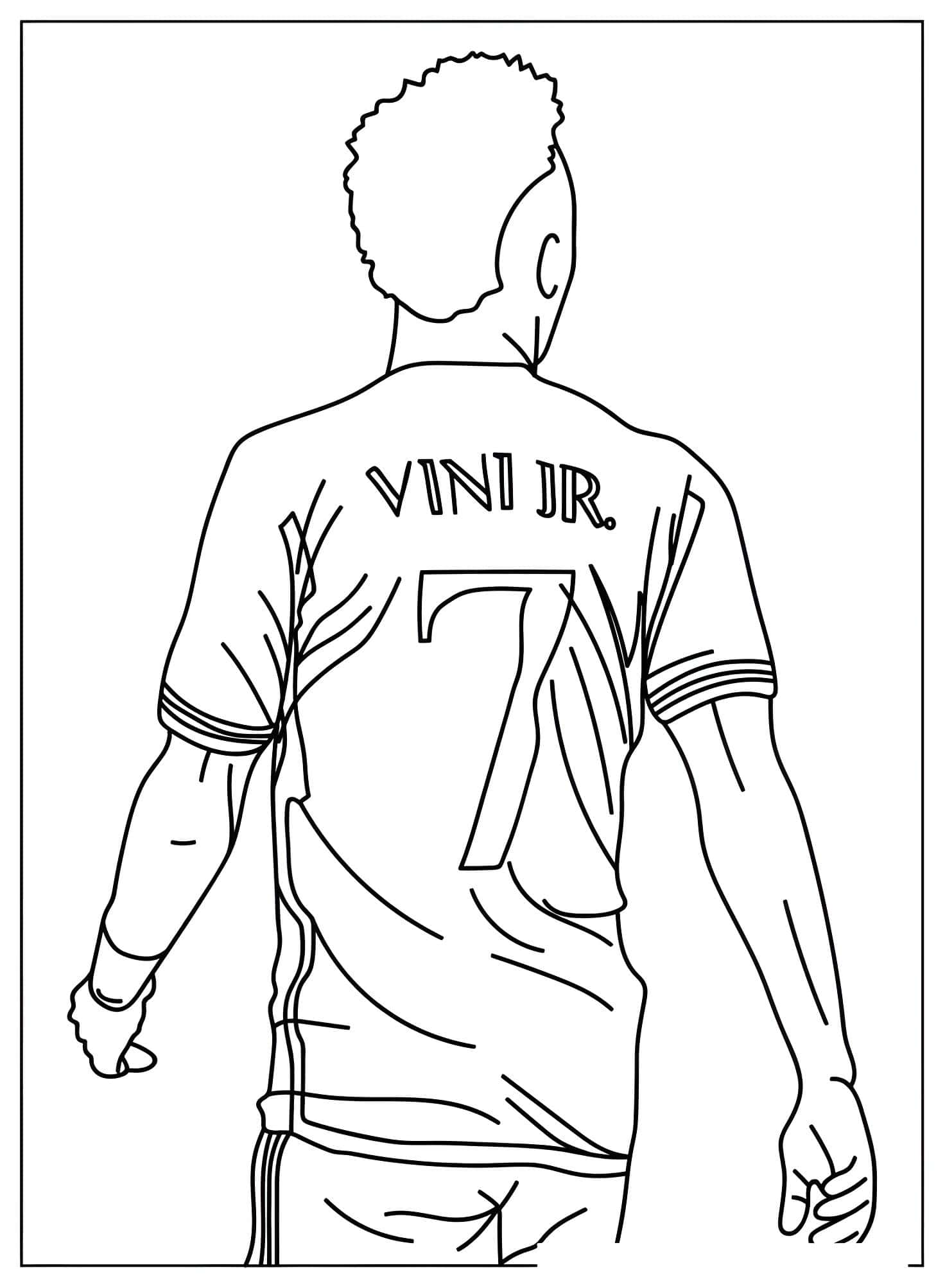 Vinicius jr 7 boyama resmi