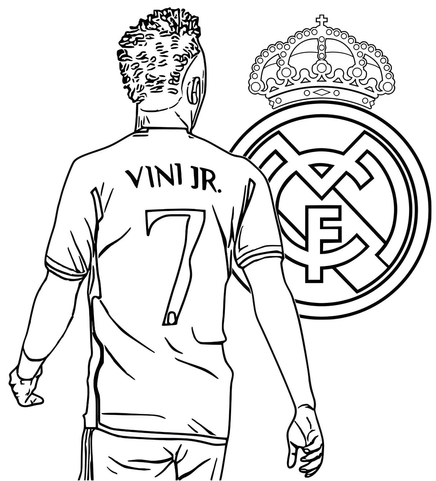 Vinicius jr 7 real madrid icin yazdirilabilir gorsel